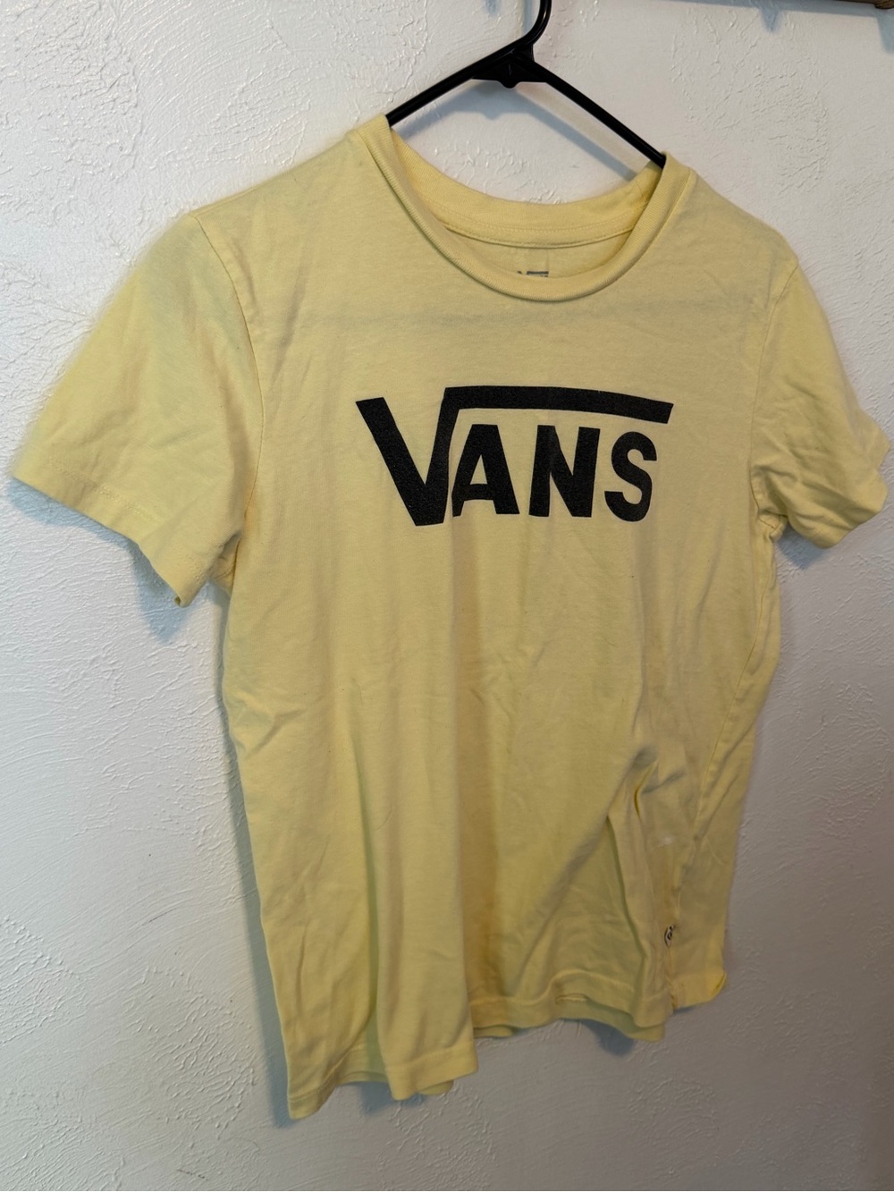 Vans Yellow Short Sleeve Logo Tee